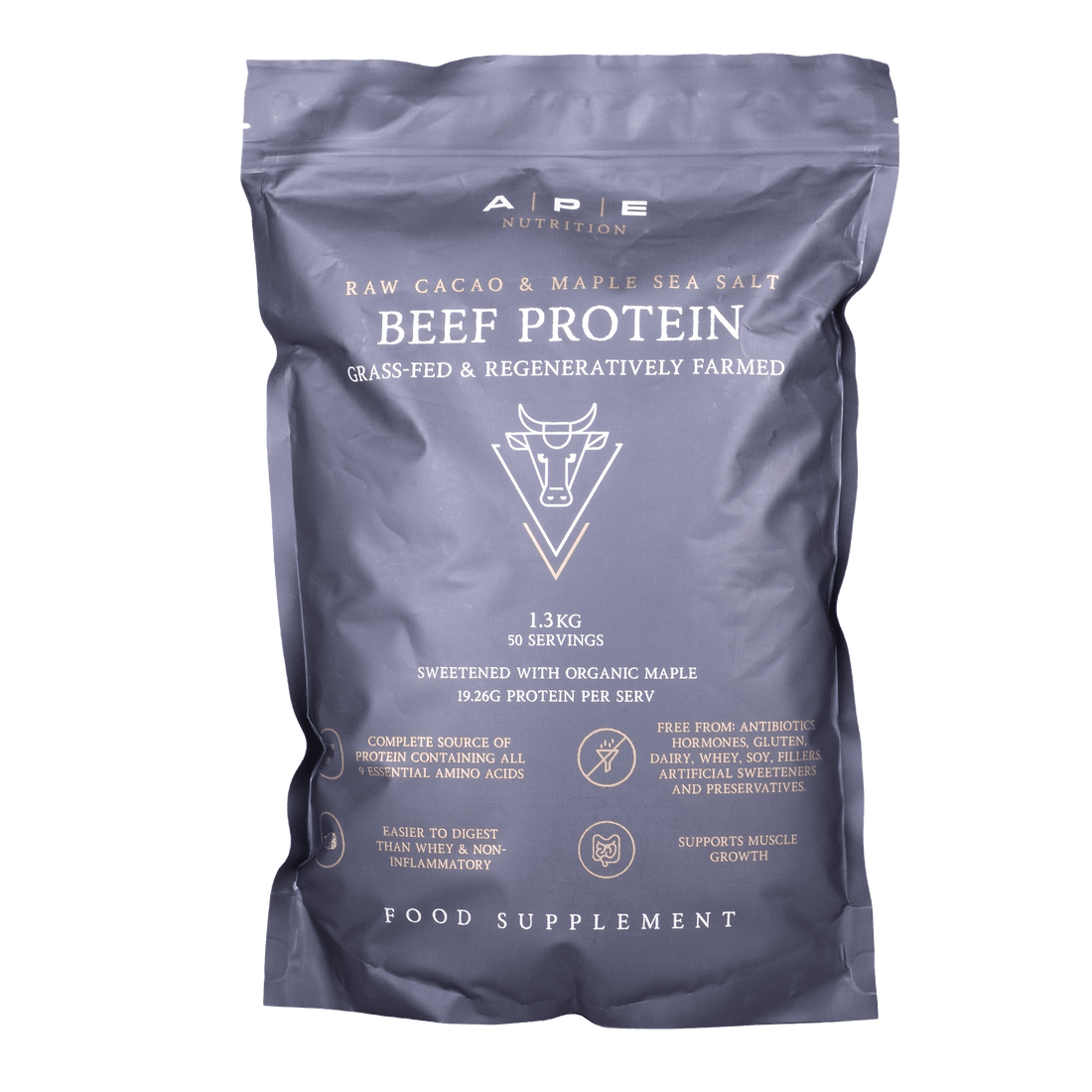 Beef Protein Powder - Raw Cacao & Maple Sea Salt – The Healthy Shop